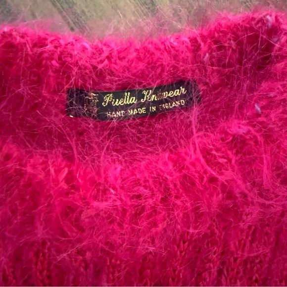 Puella Knitwear Made In England Hand Knit Vintage Puff Sleeve Sweater - Picture 7 of 7